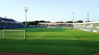 ニッパツ三ツ沢 ゴール裏から｜2018J3 YSCC vs. 北九州