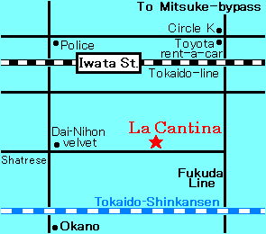 Map around "La Cantina"
